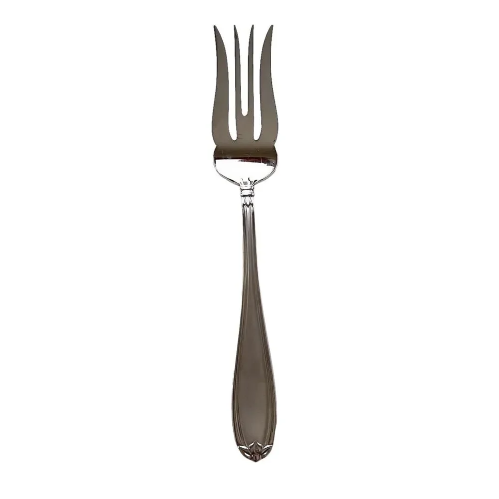 Princess House BARRINGTON Large Cold Meat Serving Fork 18/10 Stainless 10
